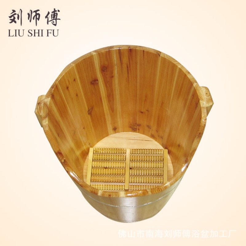 香杉木泡脚桶家用实木洗脚桶保温木质泡脚木桶足浴洗脚泡脚盆木盆