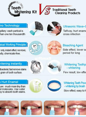 Hot !Teeth Whitening kit Nano Tube Teeth Cleaning Whitener B