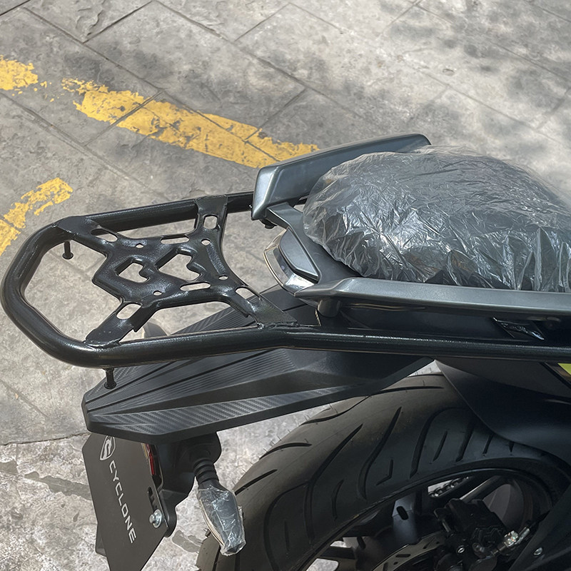 适用于赛科龙RG3改装后货架SR400GS尾架后备箱架后尾翼尾箱架配件