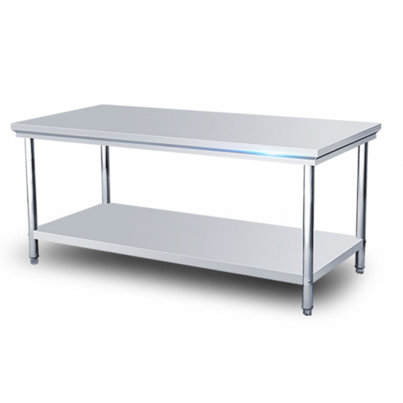 厂家不锈钢双层工作台不锈钢操作台厨房置物架厨房不锈钢案板