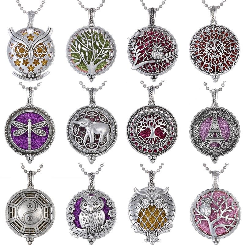 Aroma Diffuser Necklace Aromatherapy Jewelry Pendant e Eleph