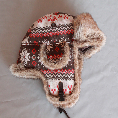 Winter  Bomber Hat Women  Russian Faux Fur  Trapper Hat  Men