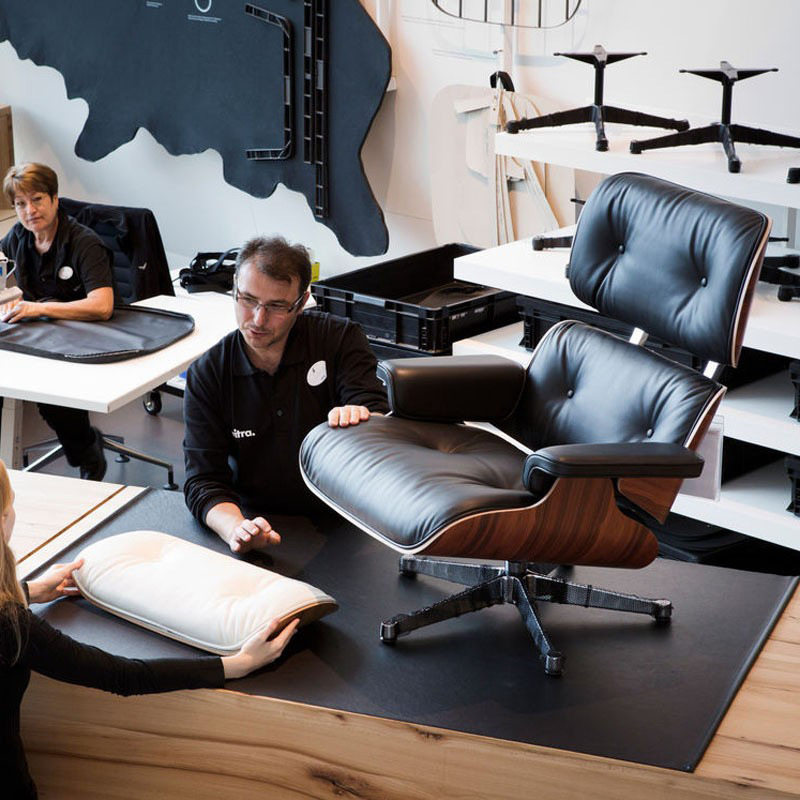 伊姆斯单人沙发椅客厅eames沙发椅意式真皮懒人午睡休闲躺椅包邮