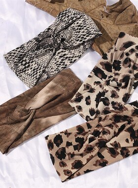 2021 Womens Summer Boho Casual Headbands Fashion Leopar