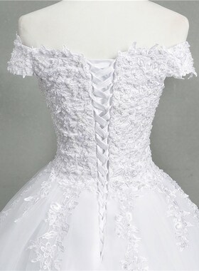 ZJ9145 2020 new White Ivory Elegant Ball Gown Off Shoulder W