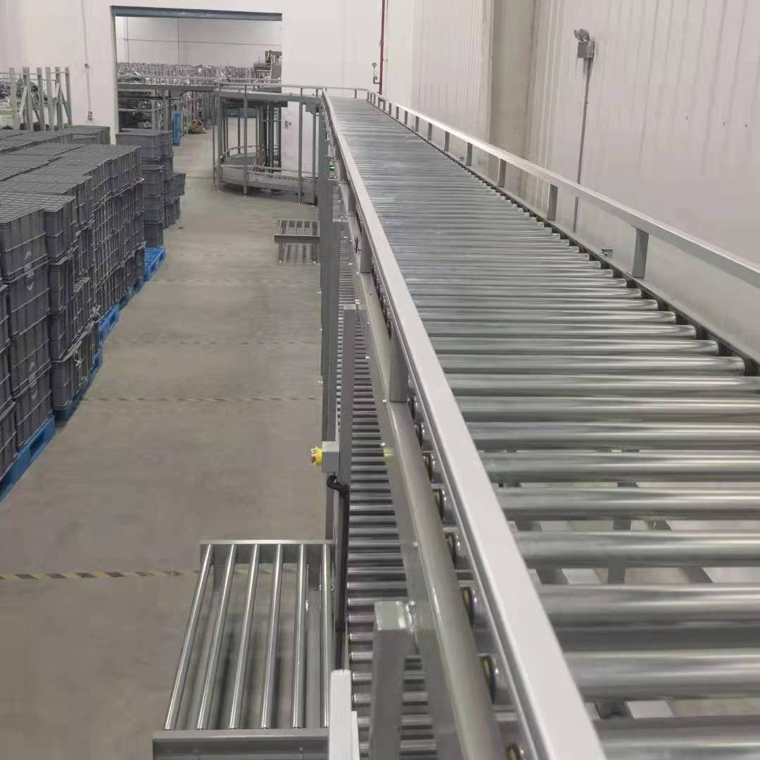 小型输送机货流水线30不锈钢TWY滚轮装无动力4滚筒线快递卸输送线
