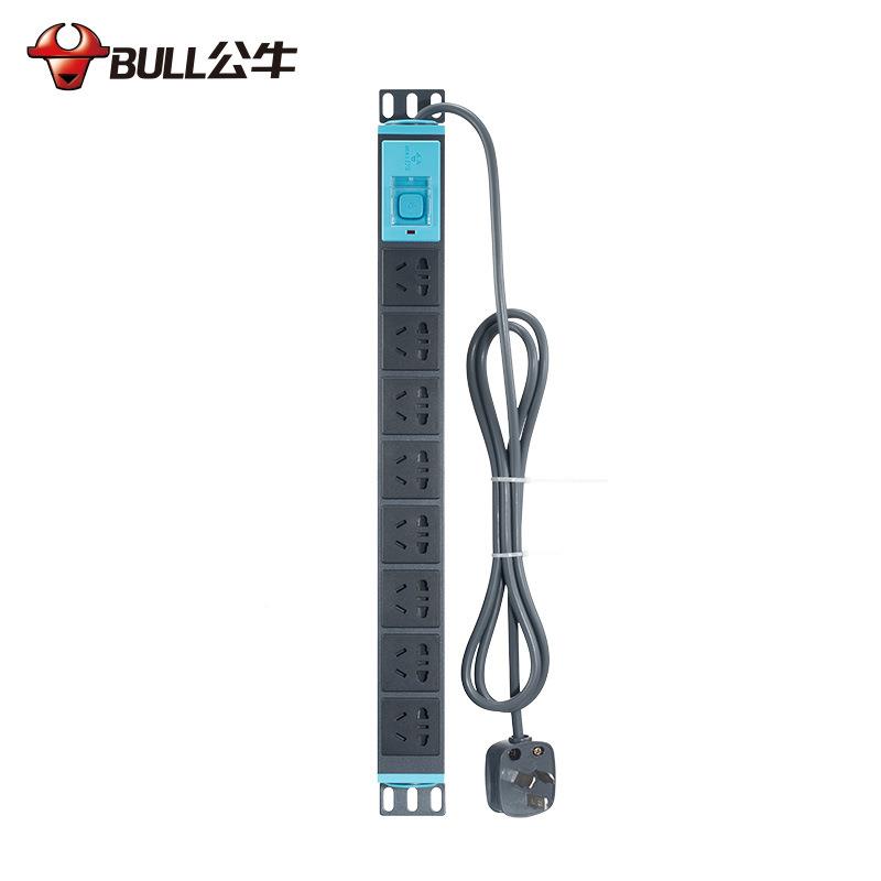 公牛GN-109K机柜插座E108线插板排PDU排0插插19寸插板16A公牛pdu