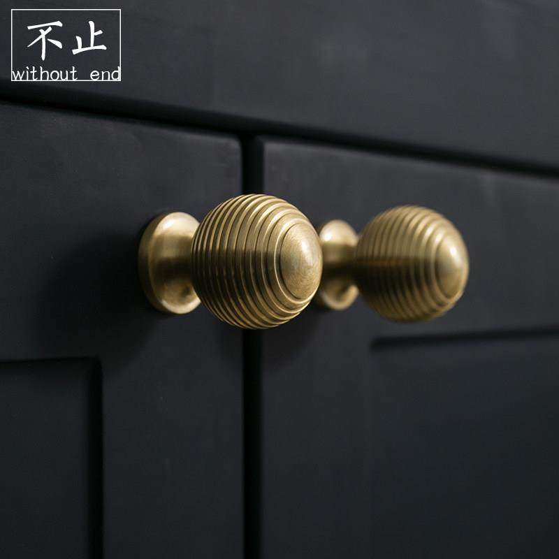 不止黄铜衣柜门圆球小把手衣柜橱柜鞋柜家具法式轻奢金色小拉手,基础建材,小拉手,淘宝优惠券,粉丝福利购,淘宝优惠卷