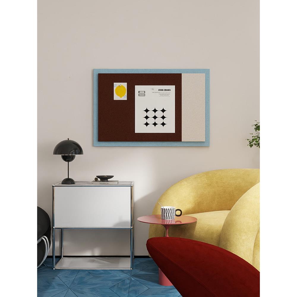 3d立体包豪斯风毛毡装饰创意墙贴改造卧室客厅高级感背景墙装饰画