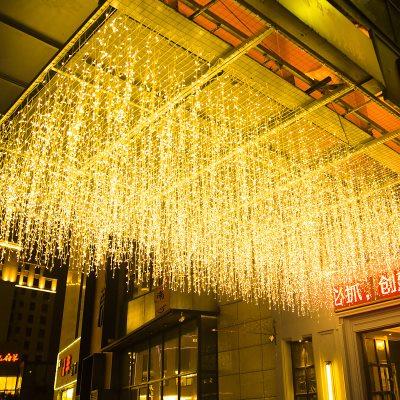 led星星灯小彩灯闪灯串灯满天星灯冰条灯窗帘灯瀑布灯户外装饰灯