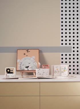 小清新卡通样板房间儿童房摆件现代简约样软装小孩房间绘本装饰品