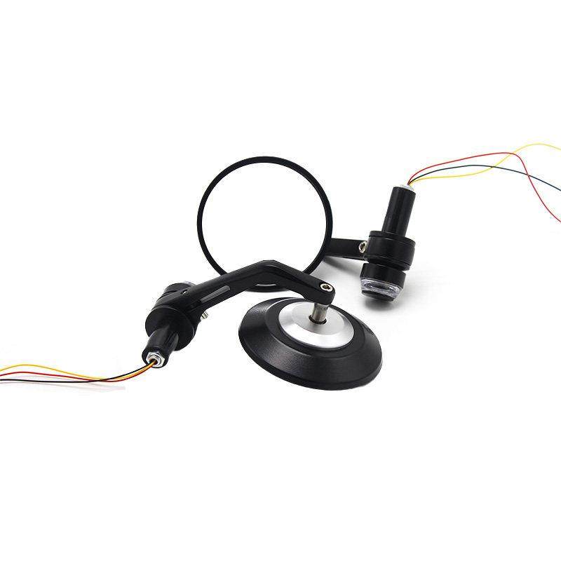 奔达燎700灰石金吉拉300摩托车改装LED转向灯手把镜反光镜后视镜