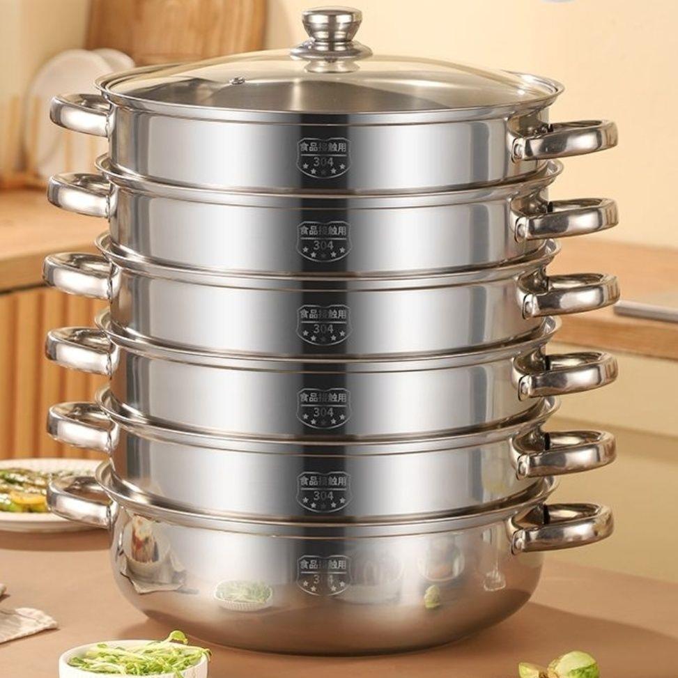 304不锈钢盖菜罩多层厨房饭菜保温加热神器剩菜收纳置物架多功能