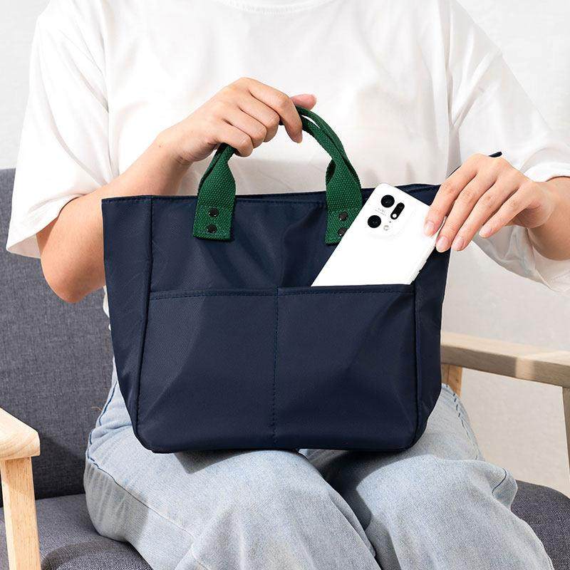 新款防水料手提袋简约通勤手拎包休闲时尚布包妈咪袋便当包饭盒袋,收纳整理,饭盒袋,淘宝优惠券,粉丝福利购,淘宝优惠卷