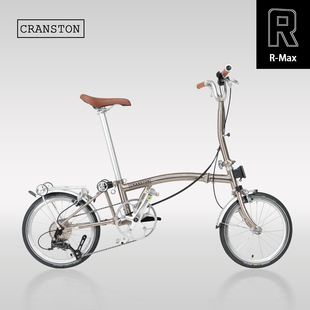 CRANSTON R9 Max 枪灰色 M把/S把9速16寸轻便复古小布折叠自行车