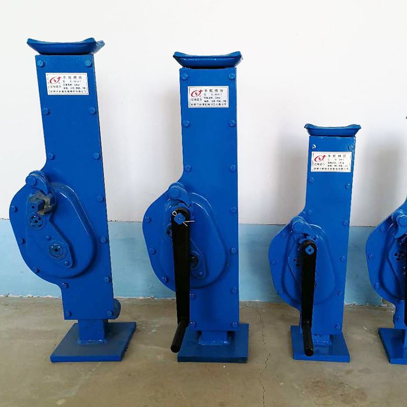 手摇千斤顶 机械手动齿条千斤顶10T起重工具手摇挎顶升起道机