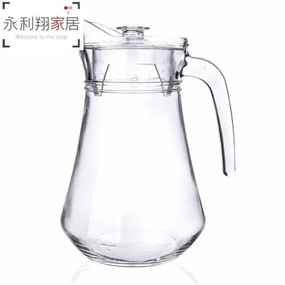 装凉开水的玻璃瓶子盛白开水水壶玻璃瓶冷水杯晾凉储冰箱水杯凉壶