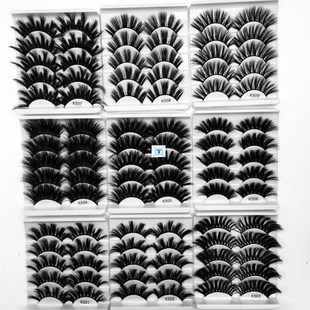 3/5pairs 22mm-25mm 3D False Eyelashes Fake Lashes Long睫毛