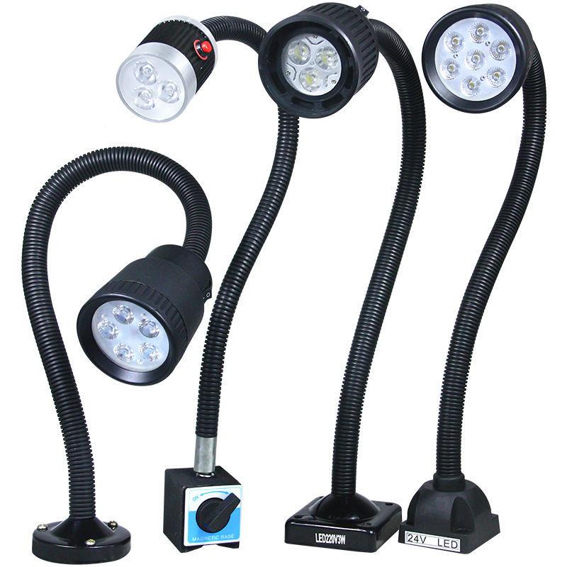 LE机床灯照D明灯万向长臂灯24V202v钻床台灯工作铁灯数控磁车床灯