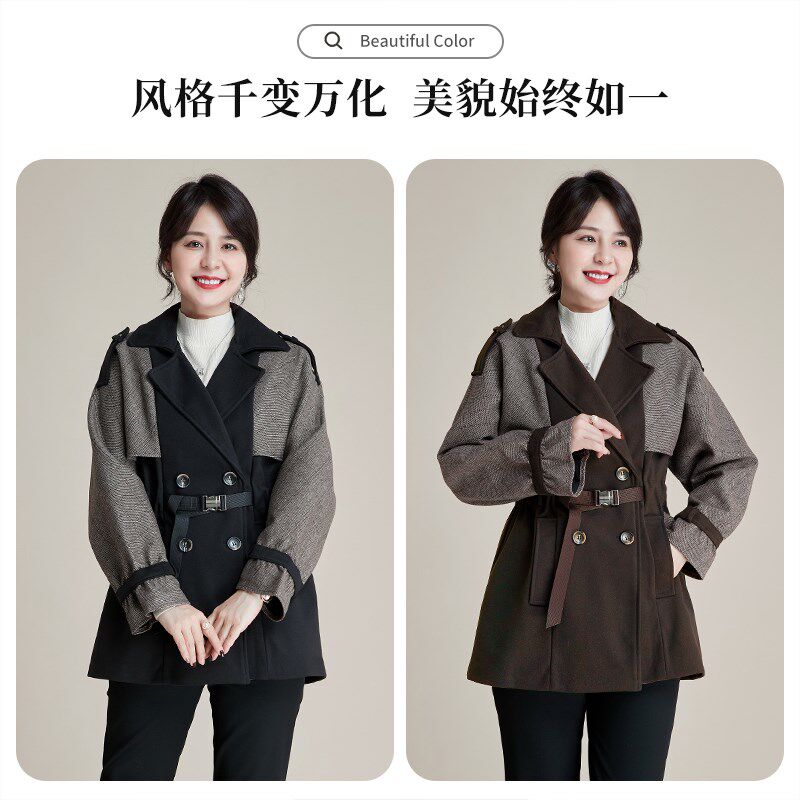 妈妈春装外套新款上衣40岁女人时尚穿搭中老年春秋季风衣女中长款