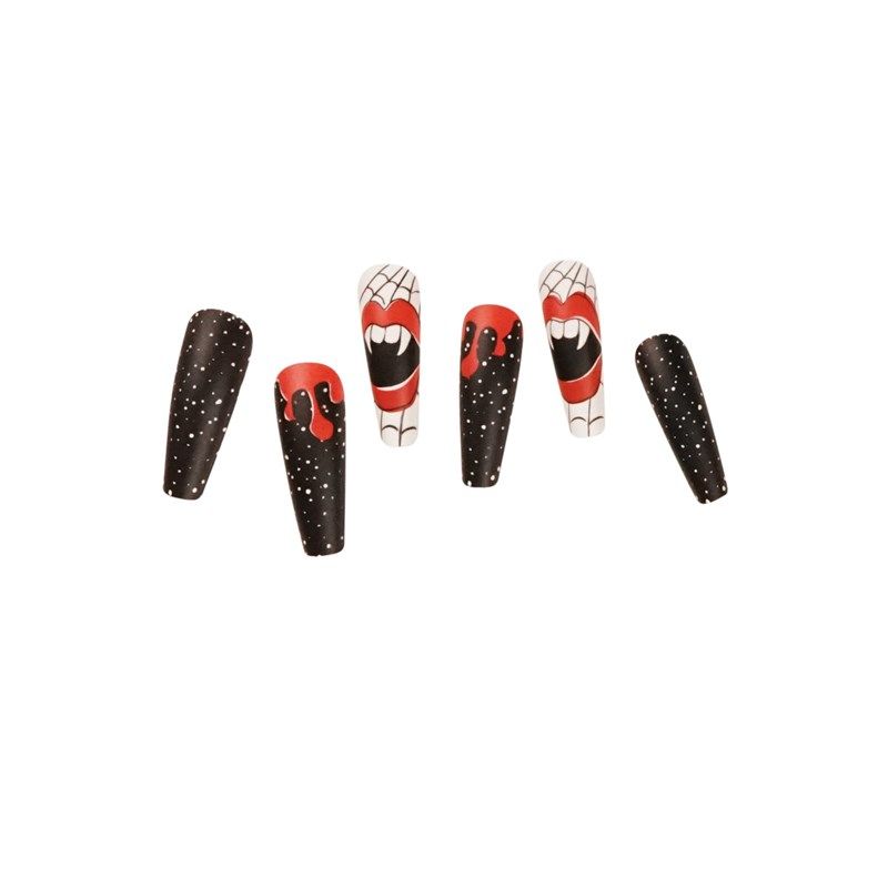 Halloween long wear fake nails press on Nail Patch Nail Patc