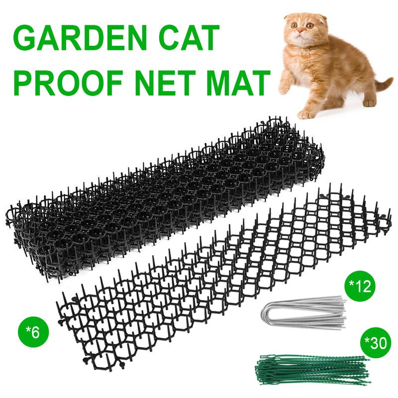 6/10 Pcs Garden Prickle Strip Dig Stop Cat Repellent Deterre