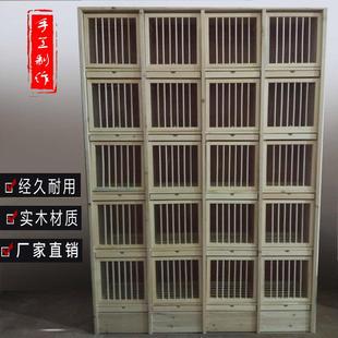 鸽子笼赛鸽笼信鸽放飞笼带门实木组合多层鸽窝巢箱配对笼厂家直销