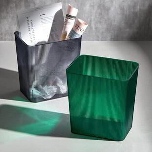 家用垃圾桶2025新款轻奢大容量长方形宿舍卧室厨房厕所化妆室纸篓