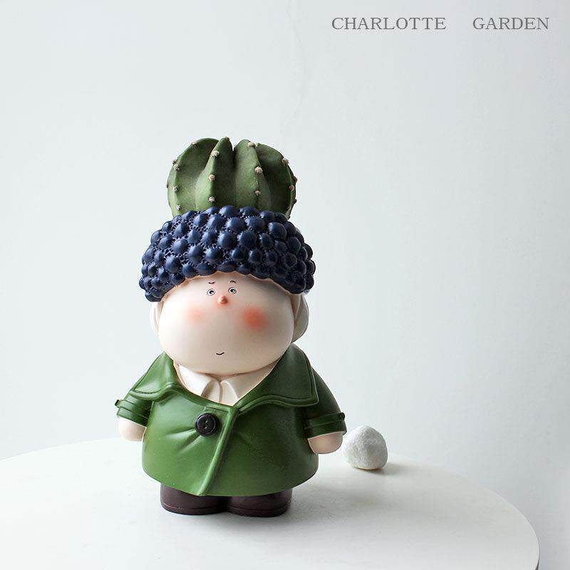 仙人掌仙人球多肉植物虎皮兰办公室桌面绿植趣味盆栽创意生日礼物