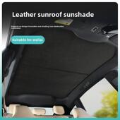适用于乐道L60蔚来Ec6Et5T萤火虫天窗遮阳绒面革保温遮阳天棚