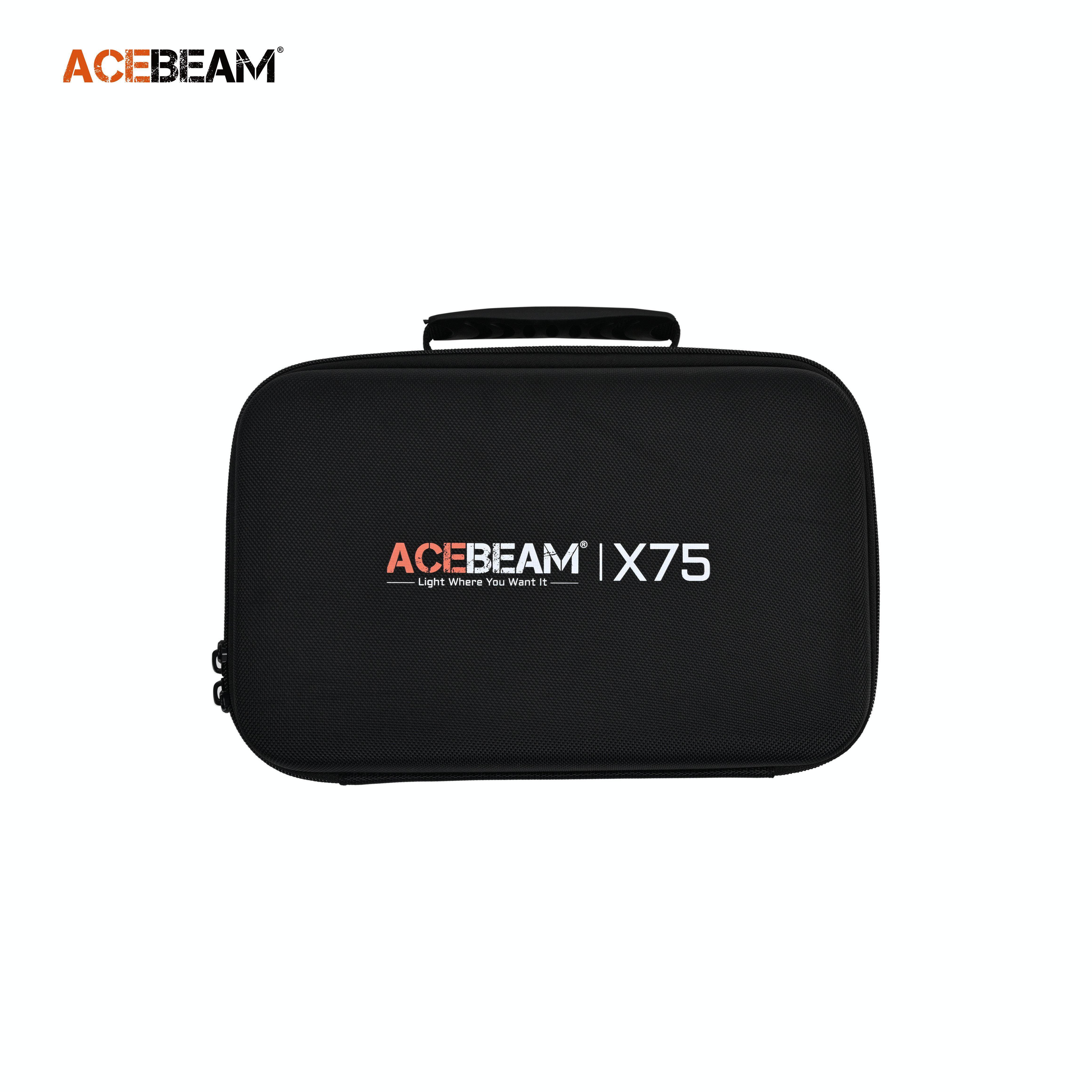 ACEBEAM X75 8锂版本强光手电筒收纳包尼龙布料可携式手电筒套