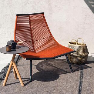 户外摇椅懒人沙发组合庭院花园藤椅阳台躺椅露天北欧单人休闲椅子