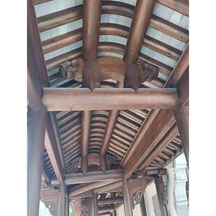 室外防腐木亭古色古香建筑景观水亭廊道六角形四角别墅庭院实木中