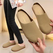 南极团勃肯拖鞋 2025百搭新款 孕妇休闲厚底复古懒人一脚蹬包头半拖