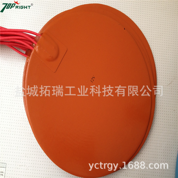 拓瑞非标定做圆形硅橡胶加热垫硅橡胶发热垫硅橡胶电热垫