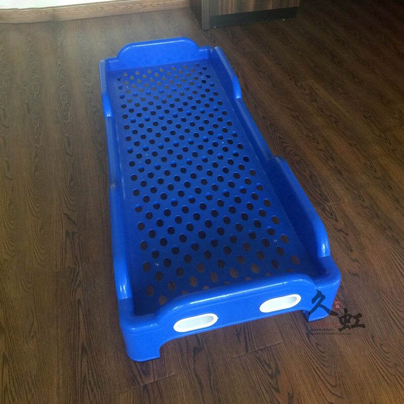 幼儿园塑料单人床专用环保儿童床批发加厚注塑床午休折叠床宝宝床