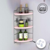 挂墙浴室厨房收纳架 粉红色免工具易安装 挂墙浅盆系列 2022新款