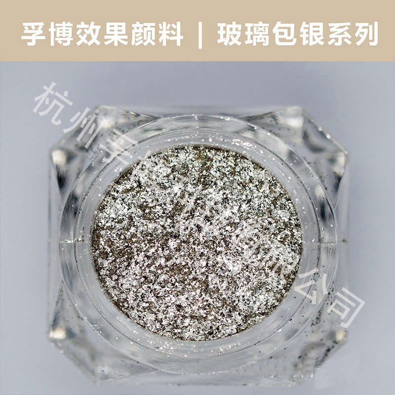 V5230彩妆美甲银粉珠光粉玻璃包银粉玻璃银粉高亮魔镜粉金属颜料5