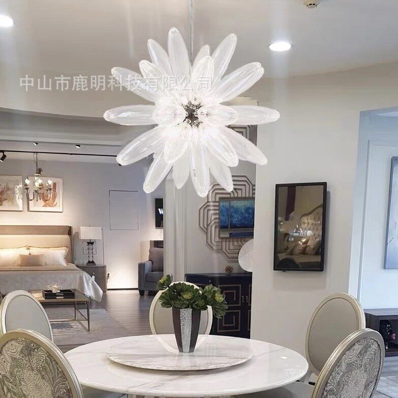 意大利设计师个性创意款玻璃吊灯现代轻奢简约客厅卧室餐厅装饰灯