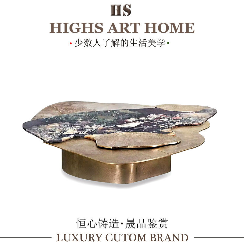 carpenters意式轻奢大理石茶几