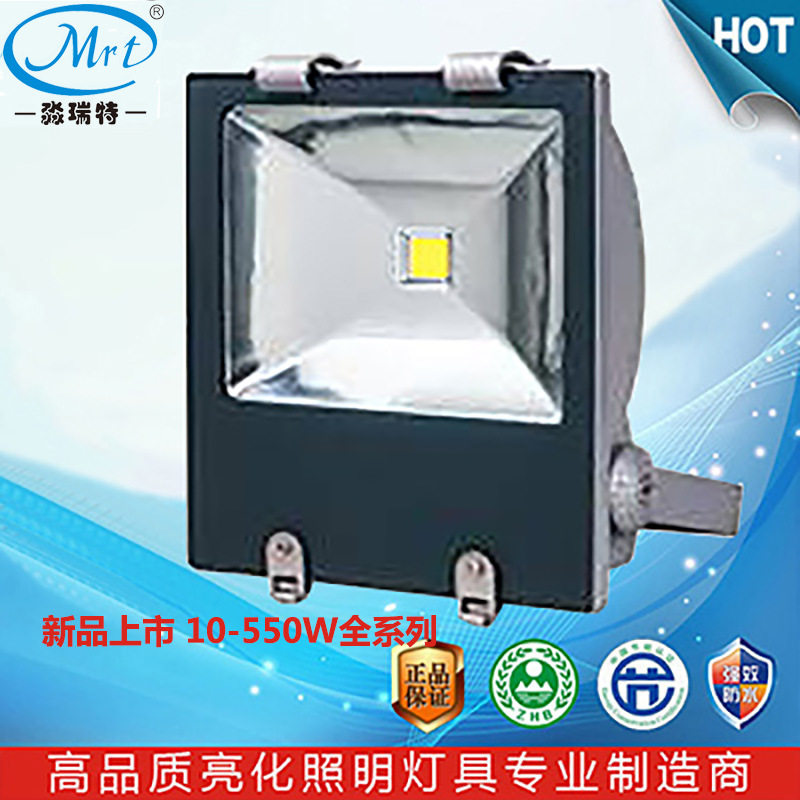 LED广场公园广告牌球场码头投射投光灯隧道泛光灯塔吊高棚灯80W
