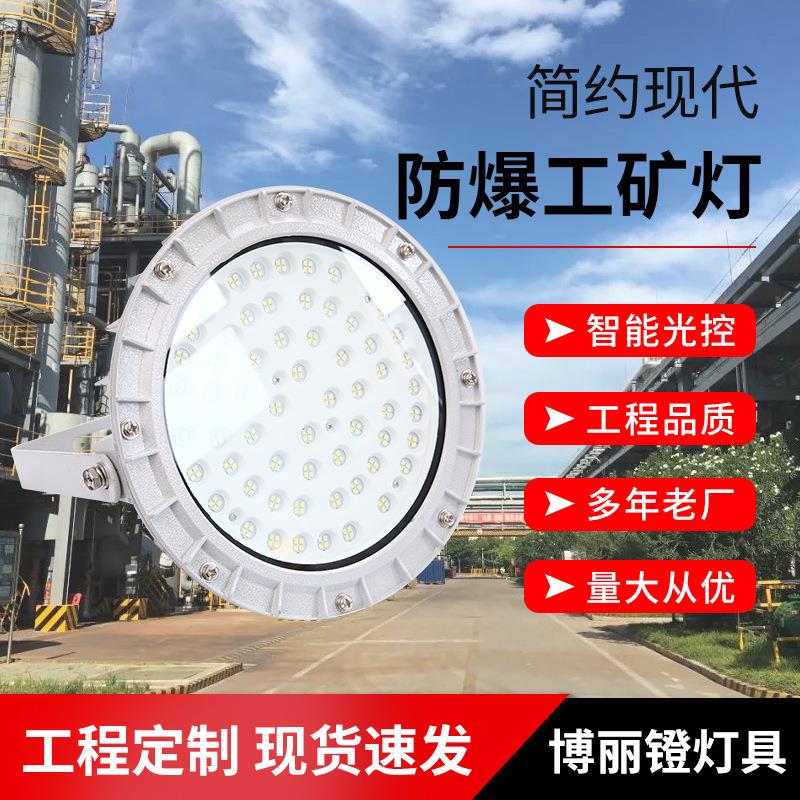防爆工矿灯50W100W150W隧道仓库加油站化工厂隔爆型圆形投光灯