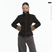 LINY 夹克棉衣 复古巴恩风麂皮夹棉加厚外套女短款 LIBERTY 25AW