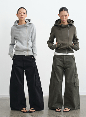 LINY LIBERTY 25AW 立体剪裁修身短款卫衣女双头拉链外套秋新款