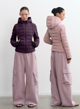 LINY LIBERTY轻薄90白鸭绒短款羽绒服女冬季立领上衣加厚连帽外套