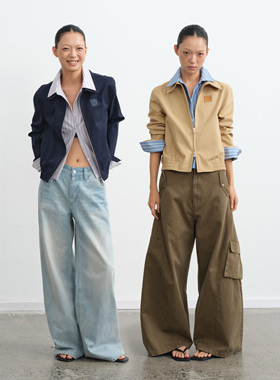 LINY LIBERTY 25AW 经典哥萨克夹克假两件翻领宽松夹克短外套上衣