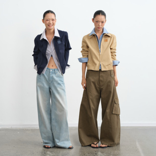 经典 25AW 哥萨克夹克假两件翻领宽松夹克短外套上衣 LIBERTY LINY