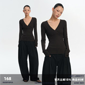 LINY V领显瘦针织毛衣女打底T恤上衣 设计感修身 LIBERTY 26SS