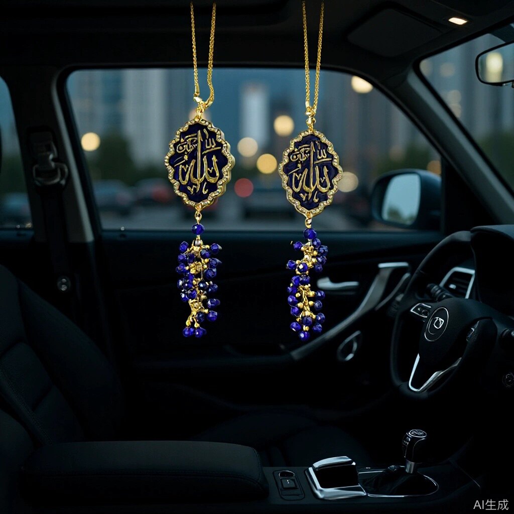 汽车挂件汽车挂件合金中东阿拉伯工艺品饰品镶钻香水车载内饰车挂