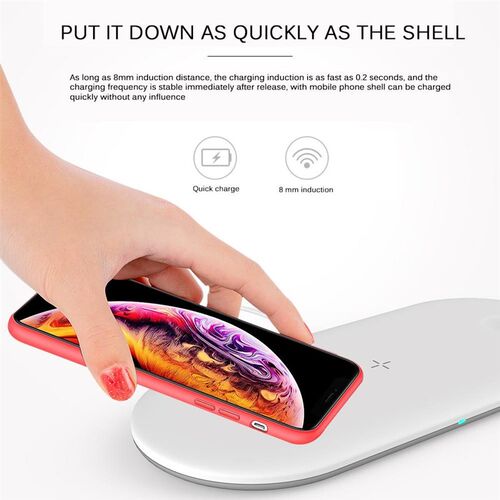 极速3 in 1 10W Wireless Charger Station Stand Pad Charging D